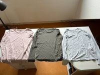 3 x H&M Basic Mädchen Langarmshirt 158 / 164 – rosa grün hellgrau Frankfurt am Main - Harheim Vorschau