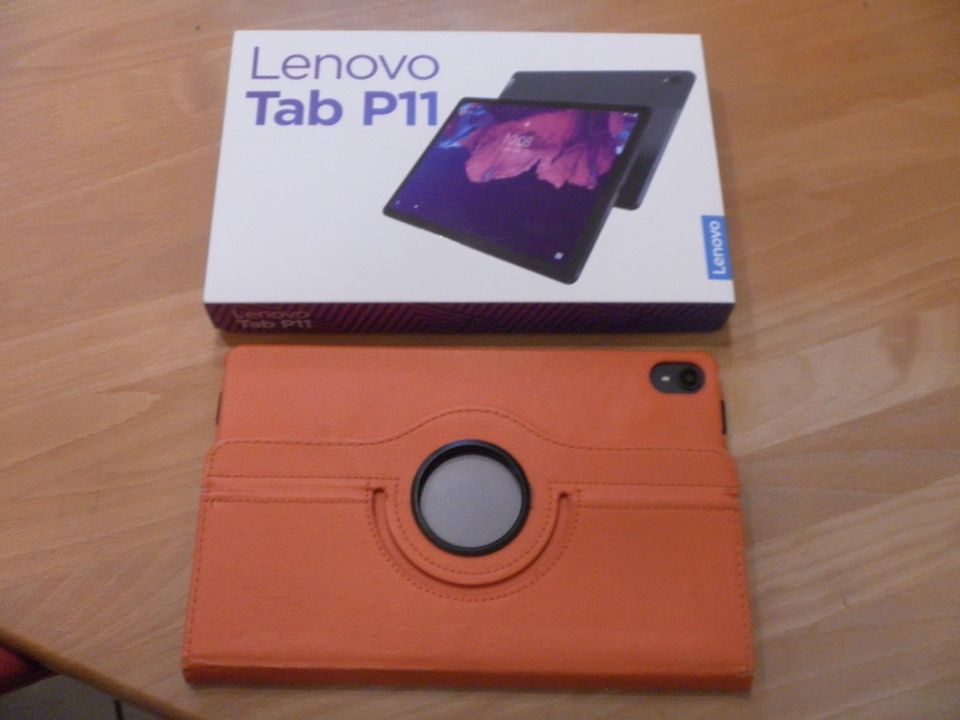 Lenovo TAB 11 mit Schutz Hülle orange Ladegerät mit dabei in Langsur