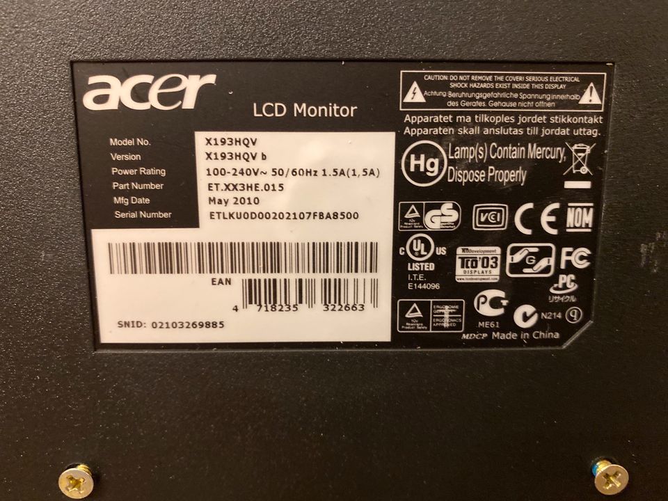 Monitor Acer LCD in Balve