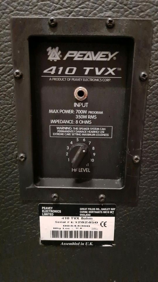 Peavey 410 TVX 8 Ohm (Bass Lautsprecher/ max. 700 W) in Bad Vilbel