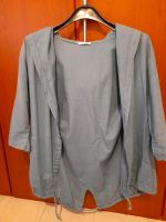 Blau graue Bluse, Hemd, Shirt Jacke mit Kapuze, Lino, l-XL Hessen - Mühltal  Vorschau