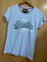 Superdry~T-Shirt~wNEU~Flieder~Metallic-Print Bayern - Karlsfeld Vorschau