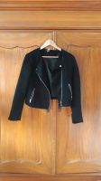 Bikerjacke/Lederjacke, Wildlederimitat, Gr 38/M schwarz Hannover - Linden-Limmer Vorschau