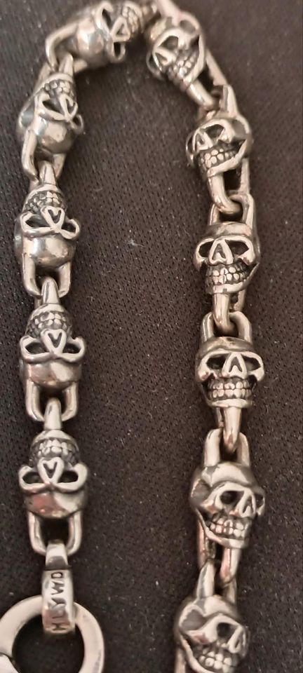 Totenkopf Armband 925 Silber Gott Art HLYWD Einzigartig in Kassel