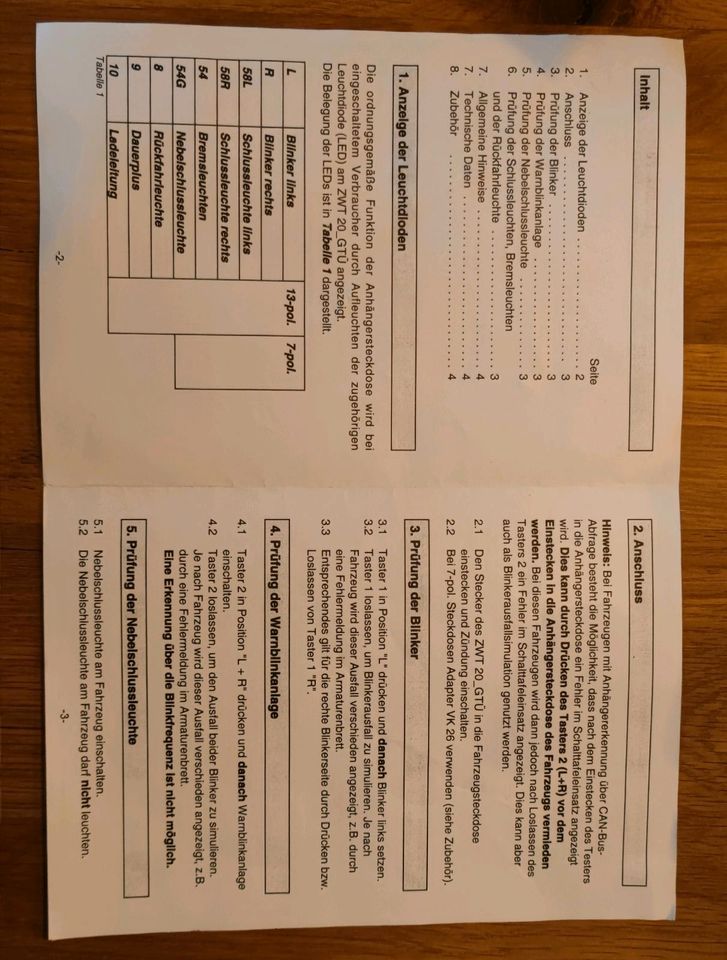 Zugwagentester für 12V (13-pol. & 7-pol.) in Pinneberg