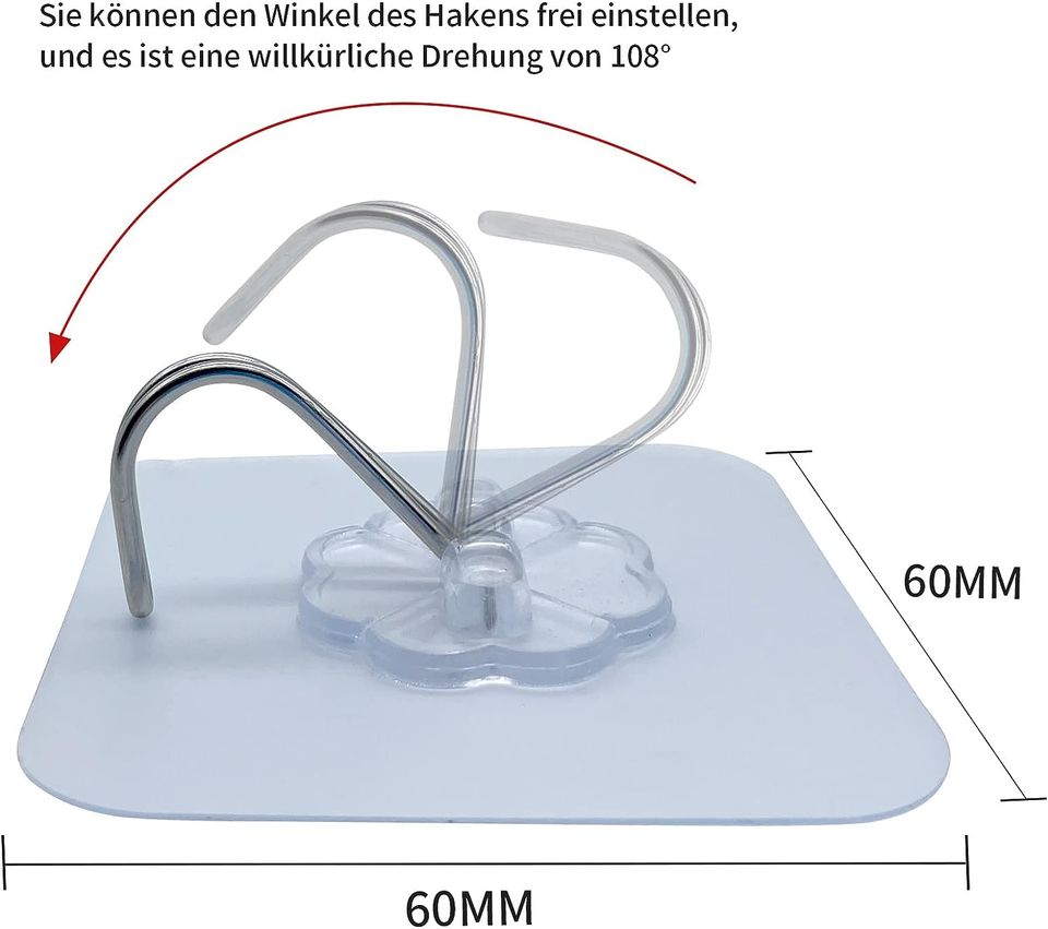 Klebehaken - Selbstklebende Transparente Haken [NEUWARE] in Leverkusen