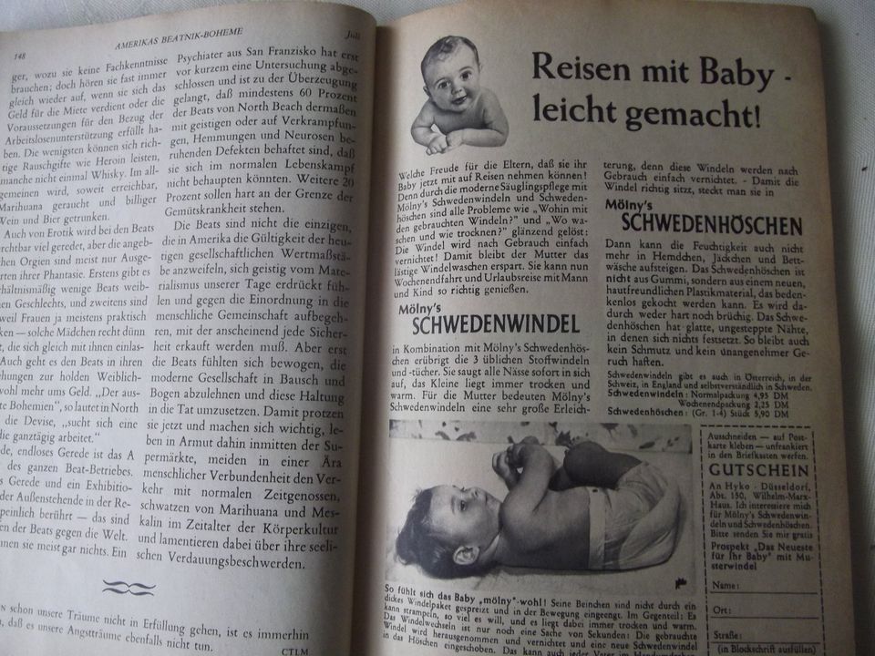 Werbung 1960 Readers Digest Juli 1960 alte Werbefotos, Versand mö in Berlin