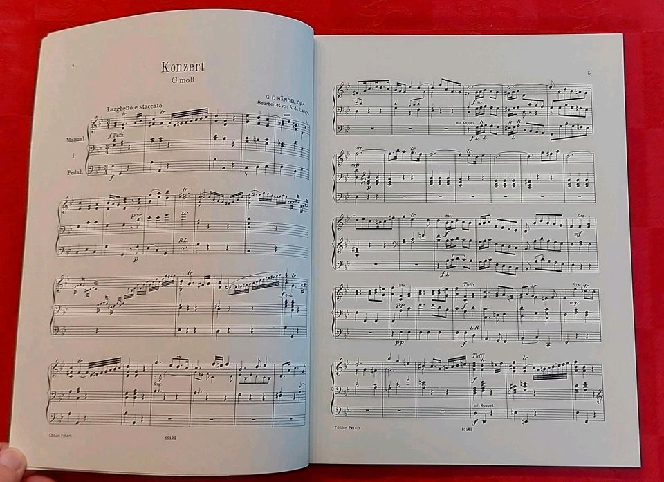 Händel, 6 Orgelkonzerte, Noten für Orgel in Norderstedt