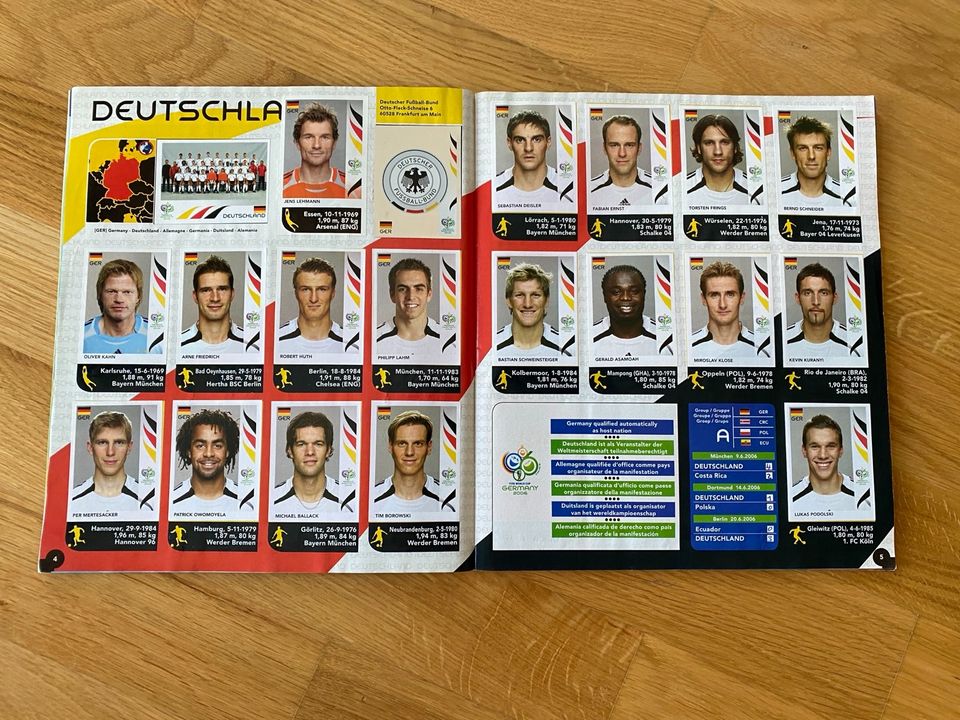 Panini Sammelheft | FIFA WM 2006 | Deutschland | vollständig in Leipzig