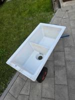 Vintage Emaille Waschbecken Gusseisen Doppelwaschbecken Bayern - Kirchberg Vorschau