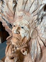 Skulptur Teakholz , Unikat , Indianer , Holzskulptur Niedersachsen - Rinteln Vorschau