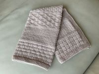 Handgestrickte karamell beige Babydecke Mustermix Merinowolle Niedersachsen - Hankensbüttel Vorschau