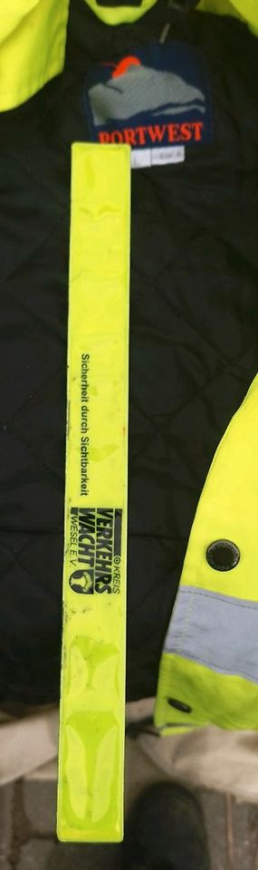 SICHERHEITSJACKE WARNSCHUTZJACKE ARBEITSJACKE SICHERHEITSARMBAND in Kamp-Lintfort