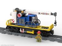 LEGO® Kranwaggon Kranwagen aus City Eisenbahn 60198, Kran Waggon Schleswig-Holstein - Seth Holstein Vorschau