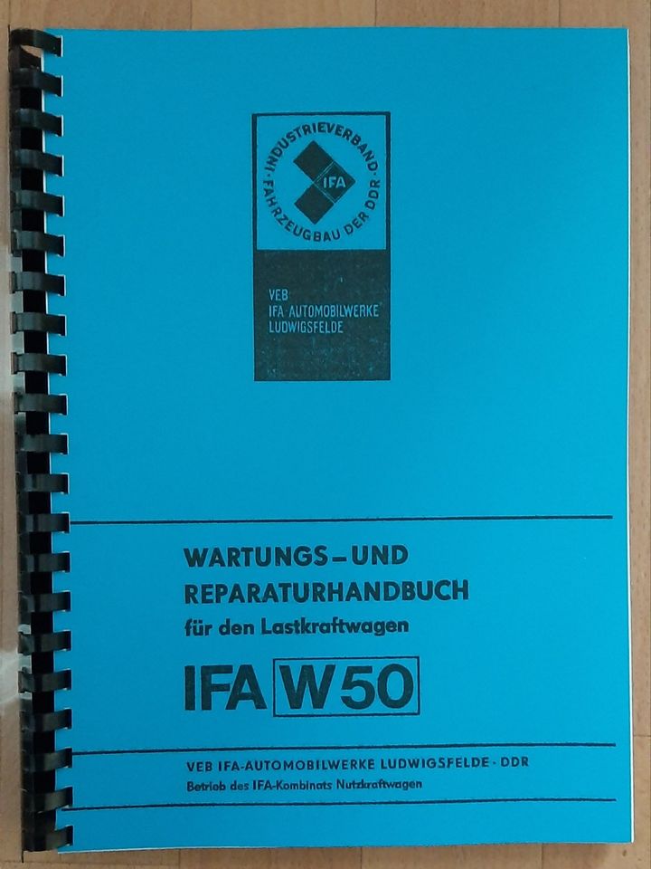 Reparaturhandbuch LKW IFA W50 L und LA in Aschersleben