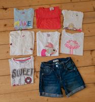 *Set 10* Jeansshorts kurze Hose Shorts T-Shirts Mädchen Gr.116 Thüringen - Sondershausen Vorschau