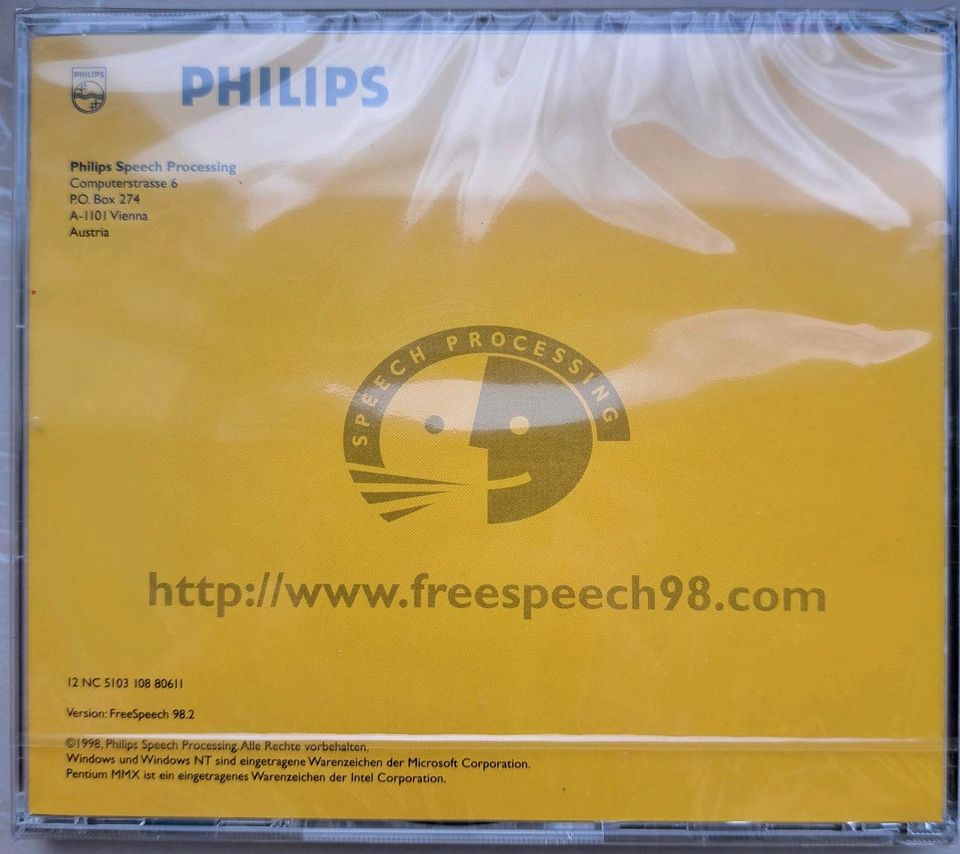 Philips free speech CD-ROM Software Originalverpackt in Kehl