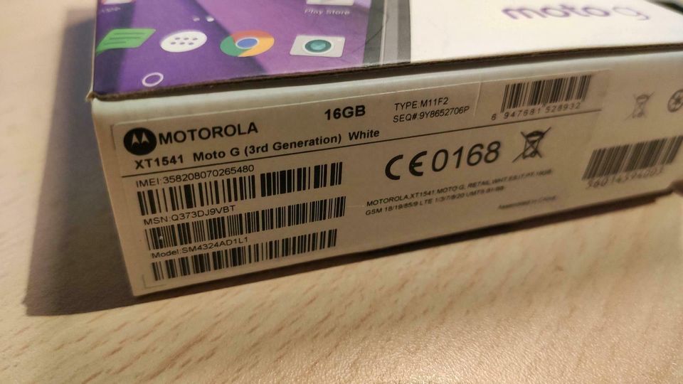 Motorola Moto G 3. Generation XT1541 16GB weiss in Farsleben