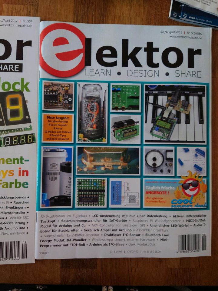 Elektor 2017 März/April Januar/Februar und Juli/August 2015 in Fürth