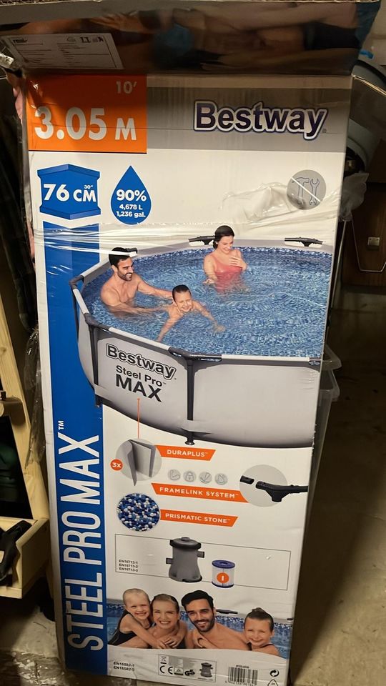 Bestway Pool mit Pumpe 3,05 in Burgdorf