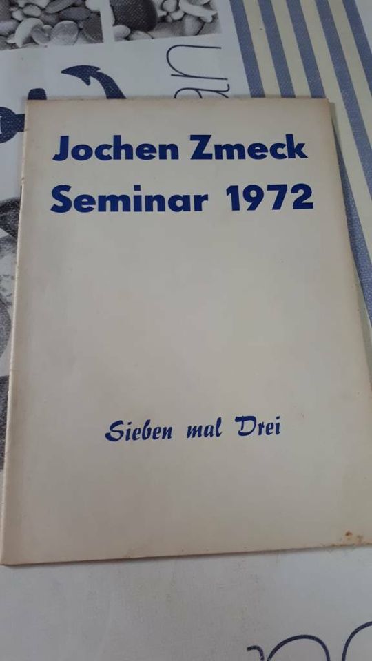 Jochen Zmeck Seminar 1972 Sieben mal Drei in Dresden