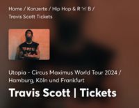 !TAUSCHE! Travis Scott Konzert Frankfurt Stehplatz Platinticket Niedersachsen - Osterode am Harz Vorschau