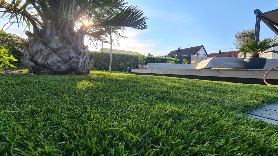 Kunstrasen Garten Balkon Terrasse verlegen Landscaping Unterbau in Eppstein