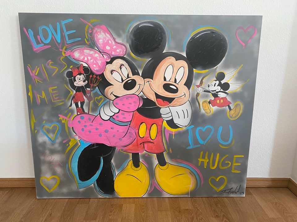 Mickey Mouse Wandgemälde Handgemalen in Düsseldorf