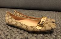 GUCCI - Ballerina, grün-beige Gucci-Muster Baden-Württemberg - Nußloch Vorschau