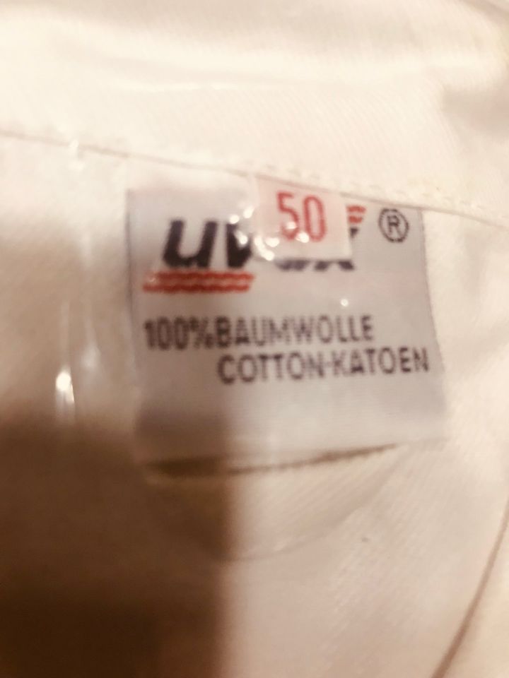Uvex Sanfor workwear Jacke weiß Gr. 50 unbenutzt OVP Druckknopf in Fürth