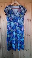 Boden Sommer Kleid Gr. 38 Blumen blau Nordrhein-Westfalen - Lübbecke  Vorschau