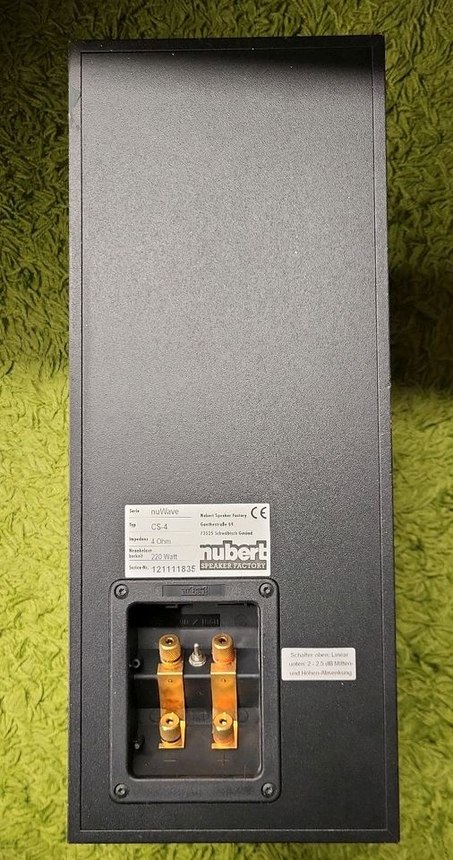 Nubert NuWave CS4 Center Speaker in Waldböckelheim