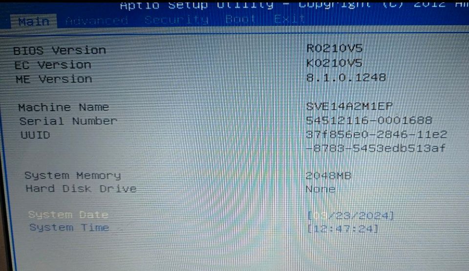 Mainboard Sony Vaio SVE14 + Core i3 - 3110M CPU in Höxter