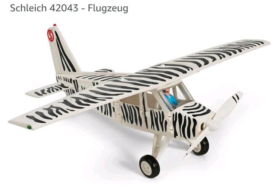 Schleich 42043 Wildlife Safari Segel Flugzeug mit Pilot in Regensburg
