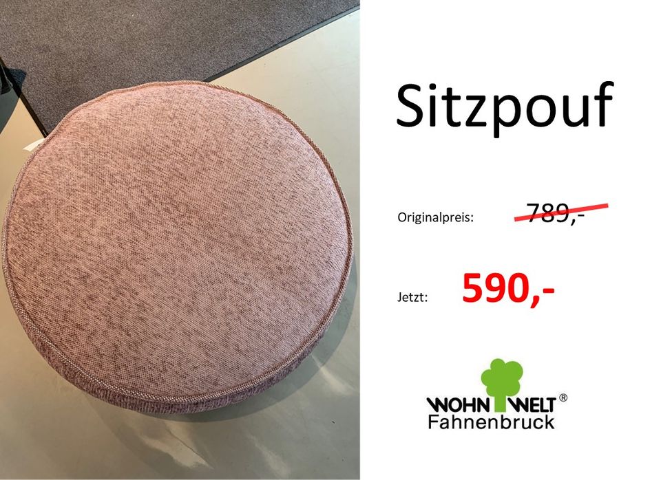 Sitzpouf Silky Round - Hanton - Outdoor in Voerde (Niederrhein)