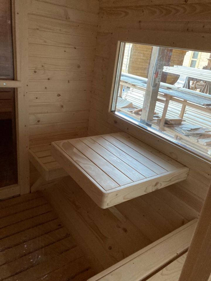 Quadro Sauna Fasssauna 4 M Saunafass Holzofen 45MM Für Große Fam. in Eichenzell