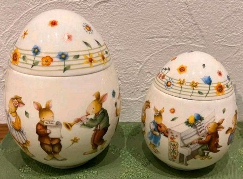 SUCHE Villeroy Boch Eidose Hasenkapelle Chor Orchester Vase Oster in Sonsbeck