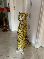 Glasierter Terracotta Cheetah Leopard Statur Figur Gepard Niedersachsen - Otterndorf Vorschau