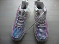 Glanz Sneaker Schuhe silber Gr. 40 ungetragen Halbschuhe Hessen - Lorsch Vorschau