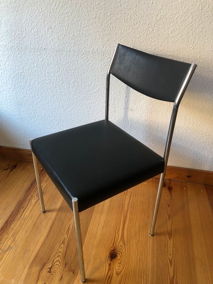 Designer Stuhl von Bandixen Vintage 60er Jahre Dining Chair Chrom in Berlin