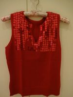 APART: PULLOVER/ ÄRMELLOS IN ROT MIT PAILETTEN, GR. 36, NEU! Düsseldorf - Oberbilk Vorschau