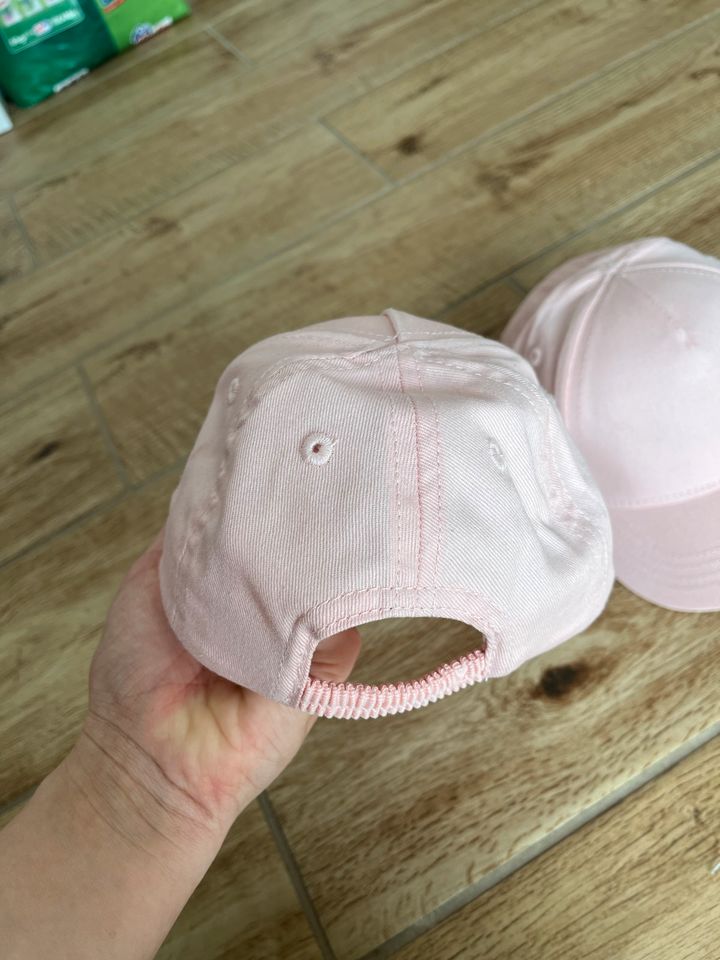 2x Baby Cap Gr. 62/68 rosa H&M in Frankfurt am Main