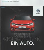 Volkswagen Golf, Museumsbroschüre "Sieben Generationen" Stuttgart - Stuttgart-Ost Vorschau