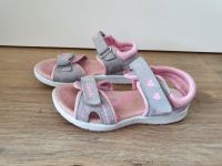 LURCHI_rosa-graue Sandalen mit Klett und Herzchen_Gr.30 Niedersachsen - Wolfsburg Vorschau
