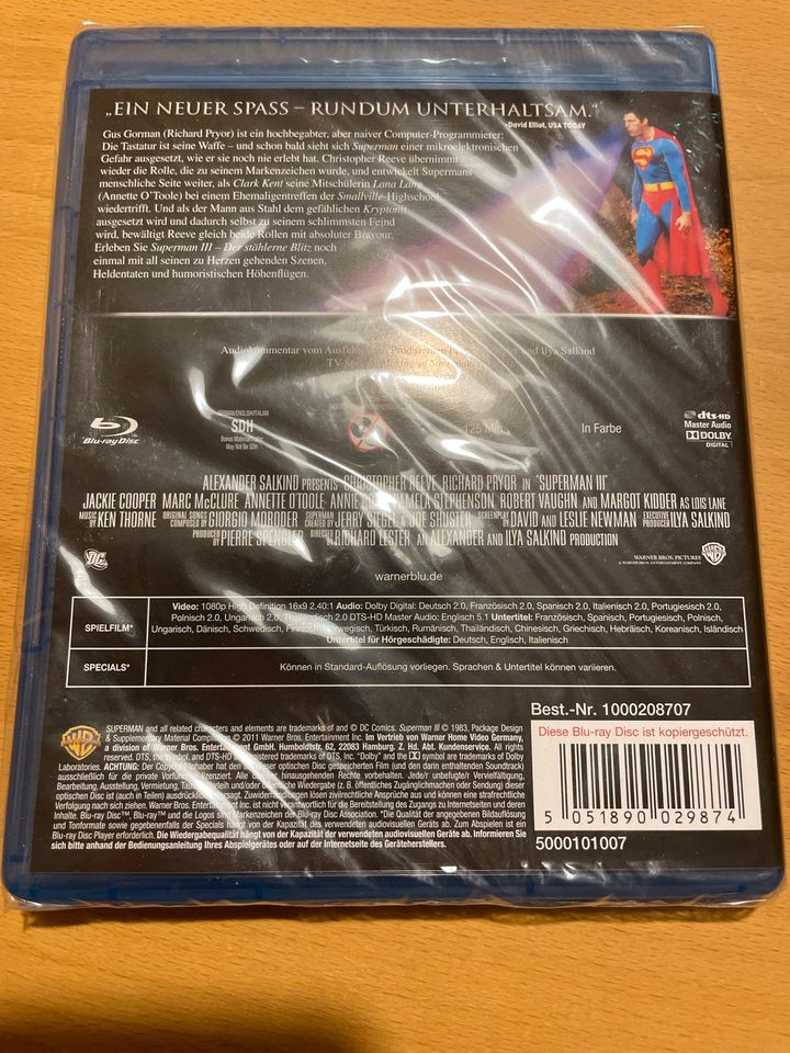 Superman 3 III - Der stählerne Blitz Blu-ray (neu) in Ebern