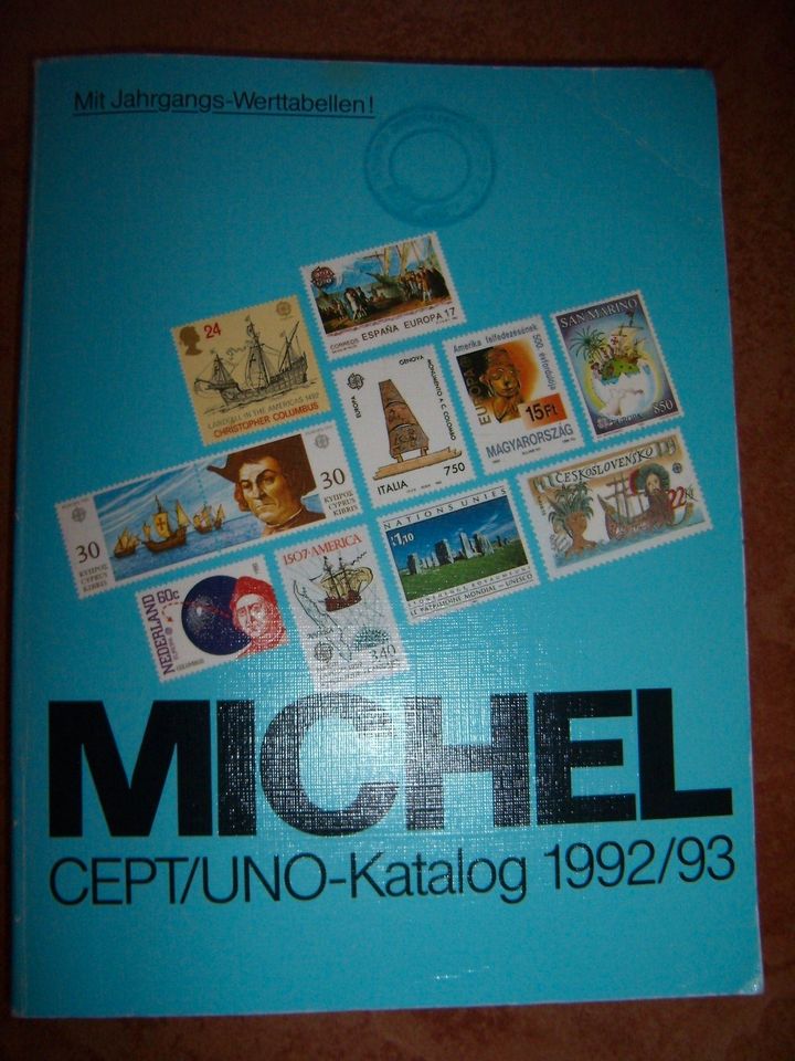 Michel Katalog CEPT/UNO 1992/93 schwarz/weiß Briefmarken in Arnstadt