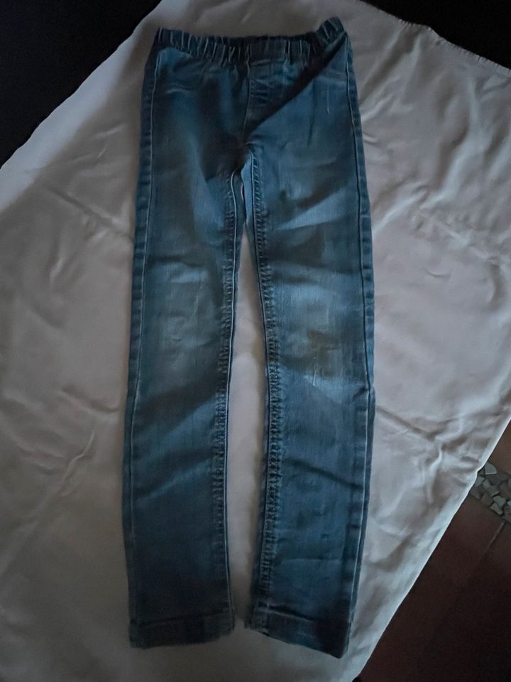 Jeans Leggings blau in Größe 140 Marke Yigga wie neu in Zossen-Glienick
