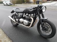 Triumph Thruxton 900, Cafe Racer mit goldenen Ralleystreifen Hessen - Oberursel (Taunus) Vorschau