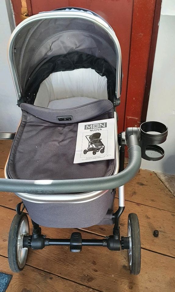 Kinderwagen Nuova Mon Grau 3 in 1 in Wendlingen am Neckar