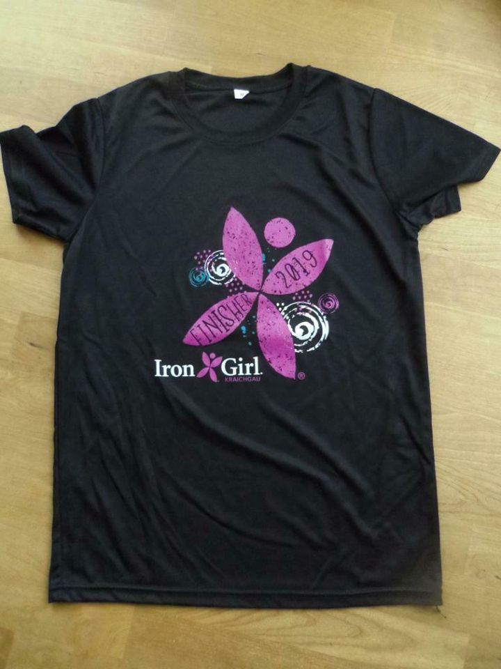IronGirl Iron Girl Kraichgau Finisher Shirt 2019, schwarz pink, M in Plankstadt